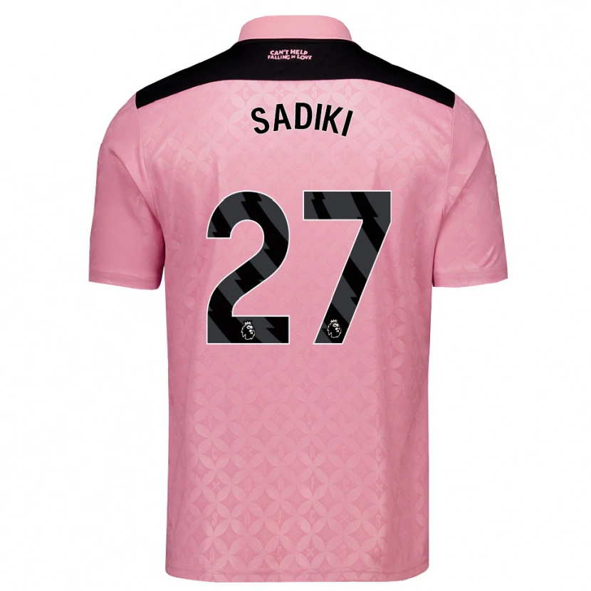 Danxen Femme Maillot Noah Sadiki #27 Lightpink Noir Tenues Extérieur 2026/27 T-Shirt