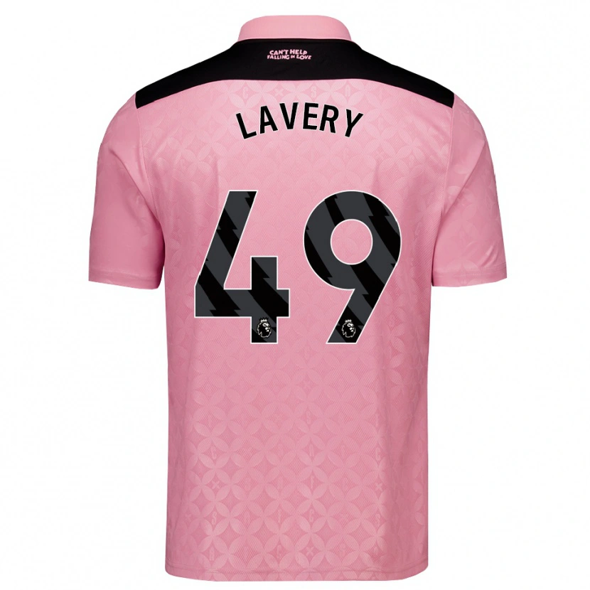 Danxen Femme Maillot Thomas Lavery #49 Lightpink Noir Tenues Extérieur 2026/27 T-Shirt