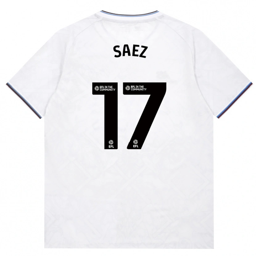 Danxen Femme Maillot Camila Sáez #17 Bourgogne Blanc Tenues Extérieur 2026/27 T-Shirt