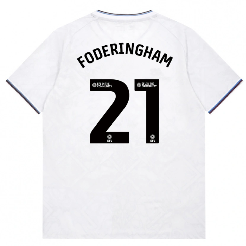Danxen Femme Maillot Wes Foderingham #21 Bourgogne Blanc Tenues Extérieur 2026/27 T-Shirt