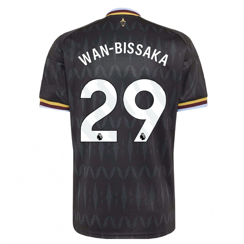 Danxen Femme Maillot Aaron Wan-Bissaka #29 Cornflowerblue Noir Jaune Tenues Extérieur 2026/27 T-Shirt