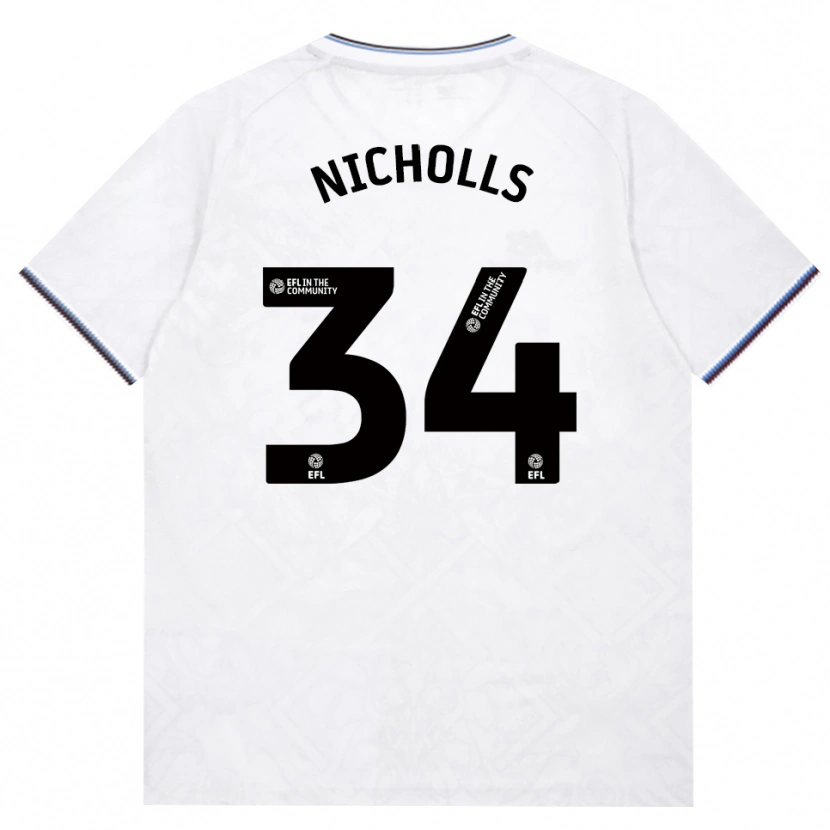 Danxen Femme Maillot Macey Nicholls #34 Bourgogne Blanc Tenues Extérieur 2026/27 T-Shirt