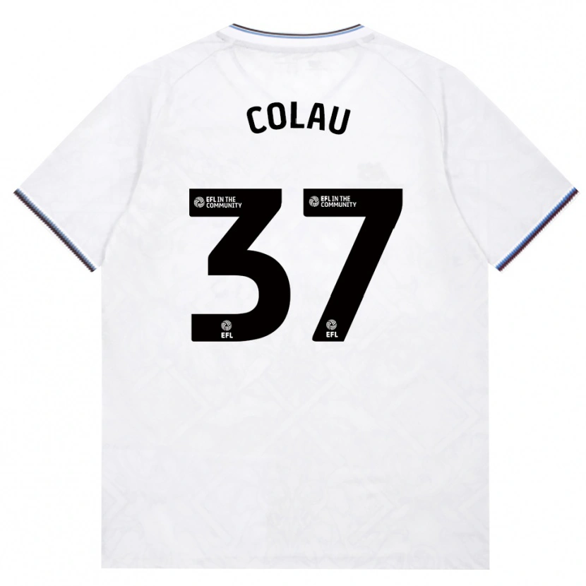 Danxen Femme Maillot Dimitri Colau #37 Bourgogne Blanc Tenues Extérieur 2026/27 T-Shirt