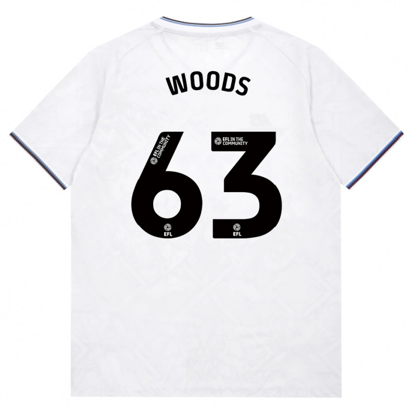 Danxen Femme Maillot Archie Woods #63 Bourgogne Blanc Tenues Extérieur 2026/27 T-Shirt