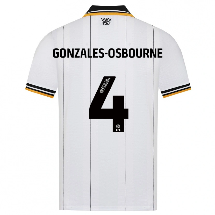 Danxen Femme Maillot Isaiah Gonzales-Osbourne #4 Orange Noir Blanc Tenues Extérieur 2026/27 T-Shirt