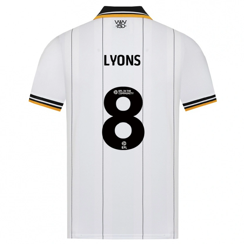 Danxen Femme Maillot Connor Lyons #8 Orange Noir Blanc Tenues Extérieur 2026/27 T-Shirt
