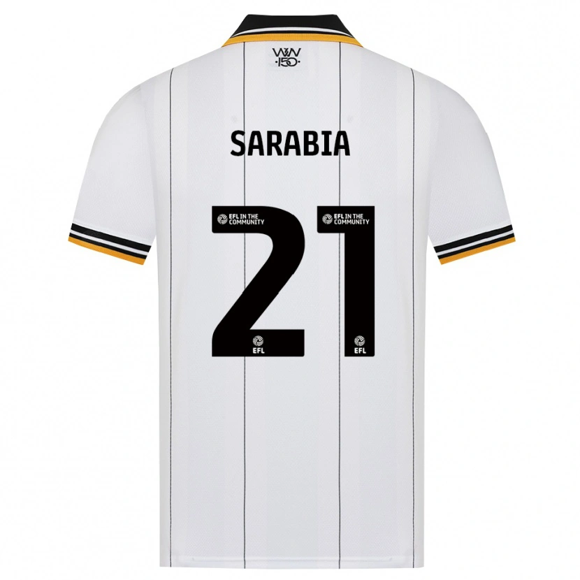 Danxen Femme Maillot Pablo Sarabia #21 Orange Noir Blanc Tenues Extérieur 2026/27 T-Shirt