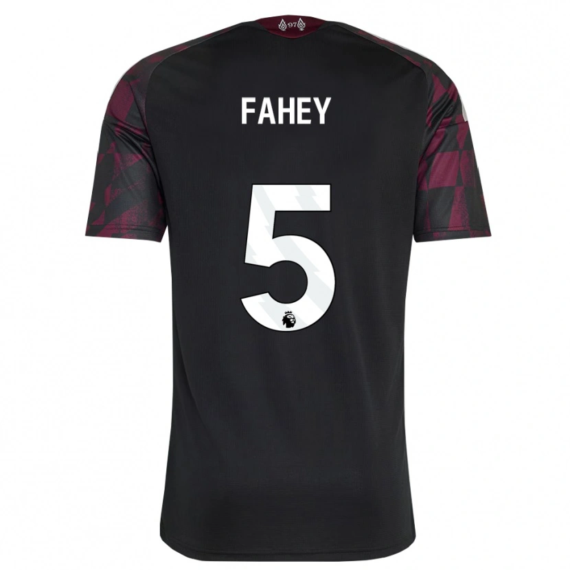 Danxen Femme Maillot Niamh Fahey #5 Noir Blanc Violet Troisieme 2026/27 T-Shirt