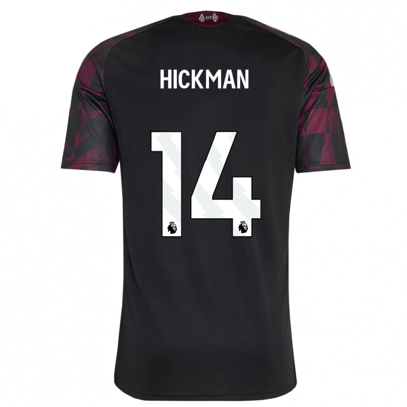Danxen Femme Maillot Ellis Hickman #14 Noir Blanc Violet Troisieme 2026/27 T-Shirt