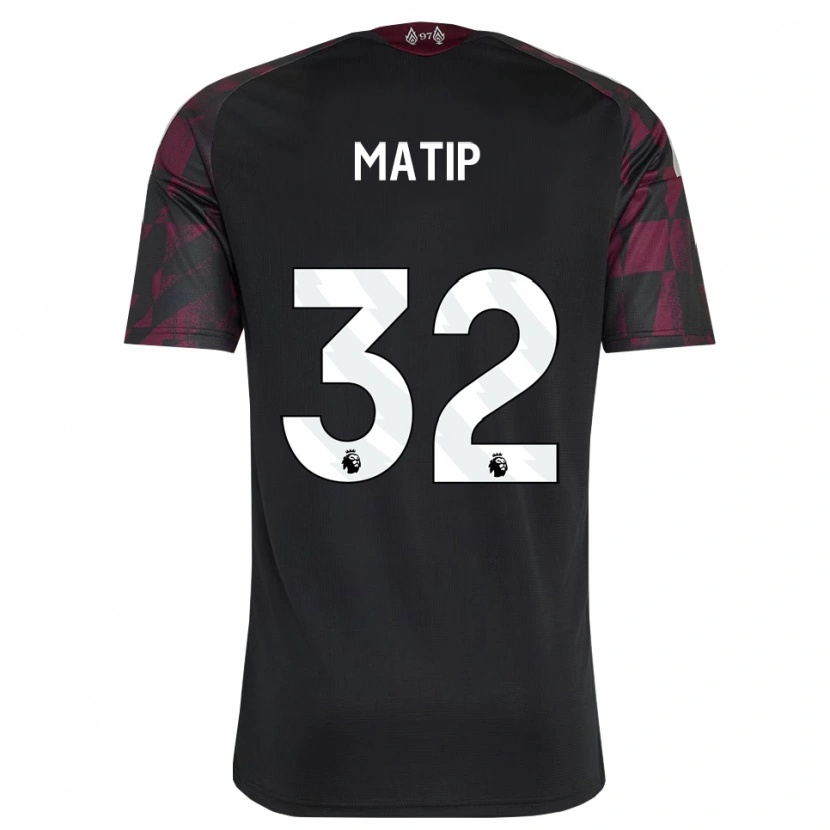 Danxen Femme Maillot Joel Matip #32 Noir Blanc Violet Troisieme 2026/27 T-Shirt