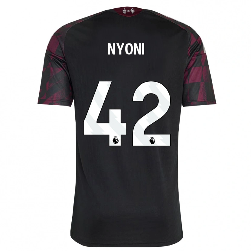 Danxen Femme Maillot Trey Nyoni #42 Noir Blanc Violet Troisieme 2026/27 T-Shirt