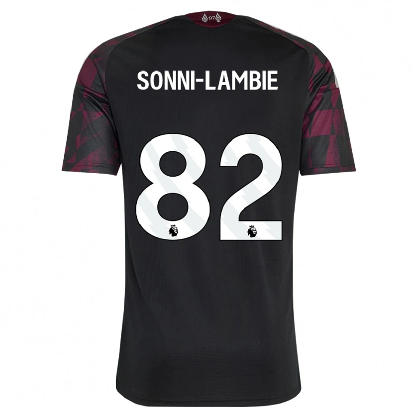 Danxen Femme Maillot Joshua Sonni-Lambie #82 Noir Blanc Violet Troisieme 2026/27 T-Shirt