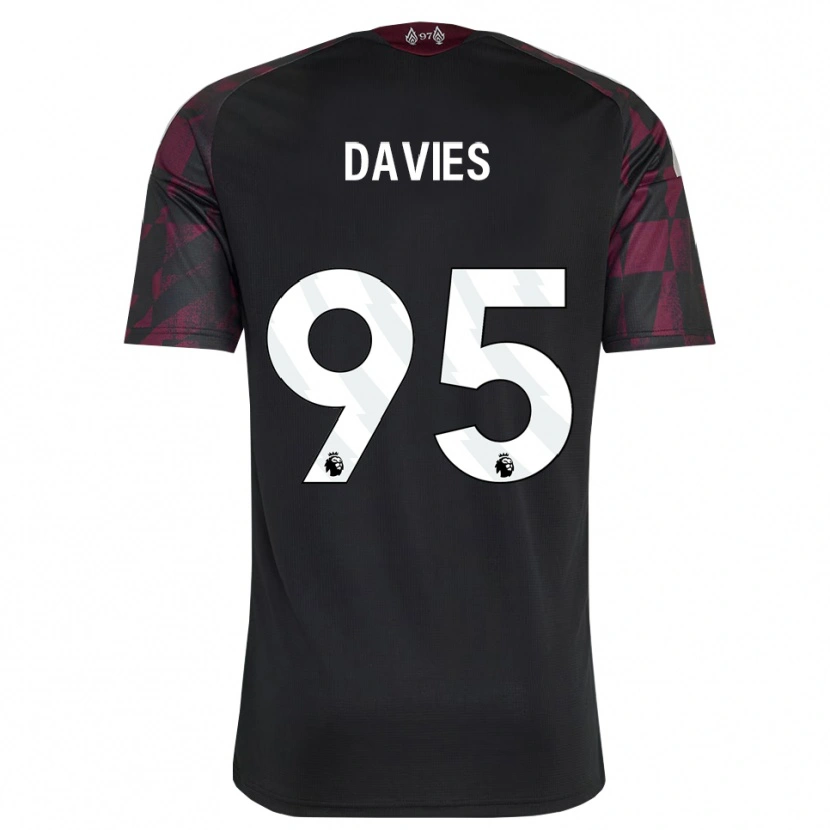 Danxen Femme Maillot Harvey Davies #95 Noir Blanc Violet Troisieme 2026/27 T-Shirt