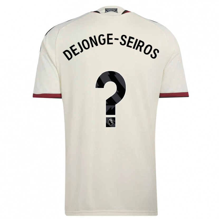 Danxen Femme Maillot Edson Dejonge-Seiros #0 Beige Noir Rouge Troisieme 2026/27 T-Shirt
