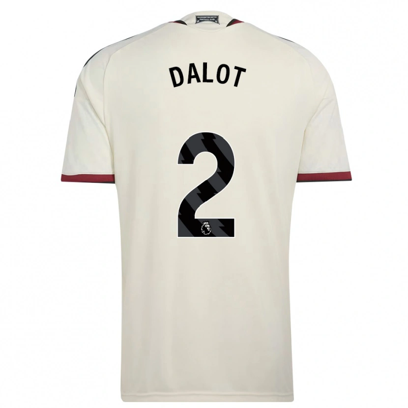 Danxen Femme Maillot Diogo Dalot #2 Beige Noir Rouge Troisieme 2026/27 T-Shirt