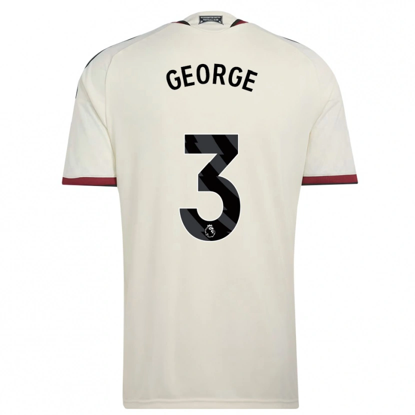 Danxen Femme Maillot Gabby George #3 Beige Noir Rouge Troisieme 2026/27 T-Shirt