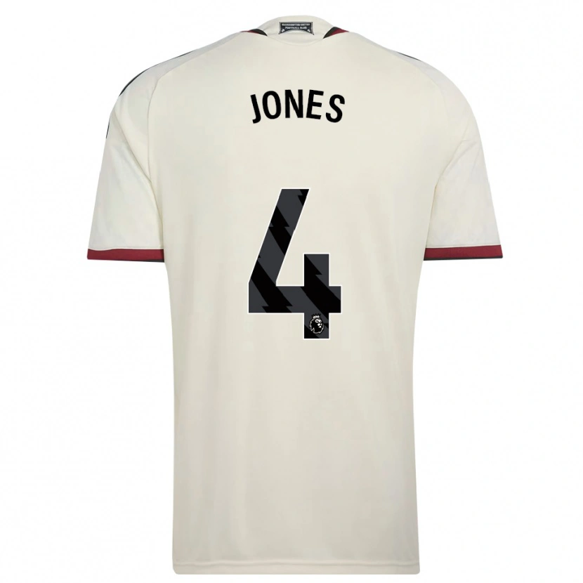 Danxen Femme Maillot Phil Jones #4 Beige Noir Rouge Troisieme 2026/27 T-Shirt