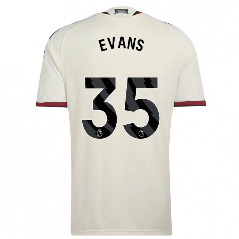 Danxen Femme Maillot Jonny Evans #35 Beige Noir Rouge Troisieme 2026/27 T-Shirt