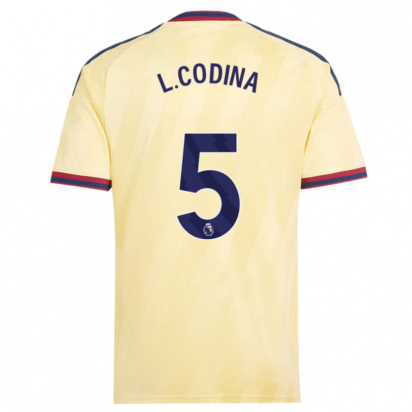 Danxen Femme Maillot Laia Codina #5 Jaune Clair Midnightblue Troisieme 2026/27 T-Shirt