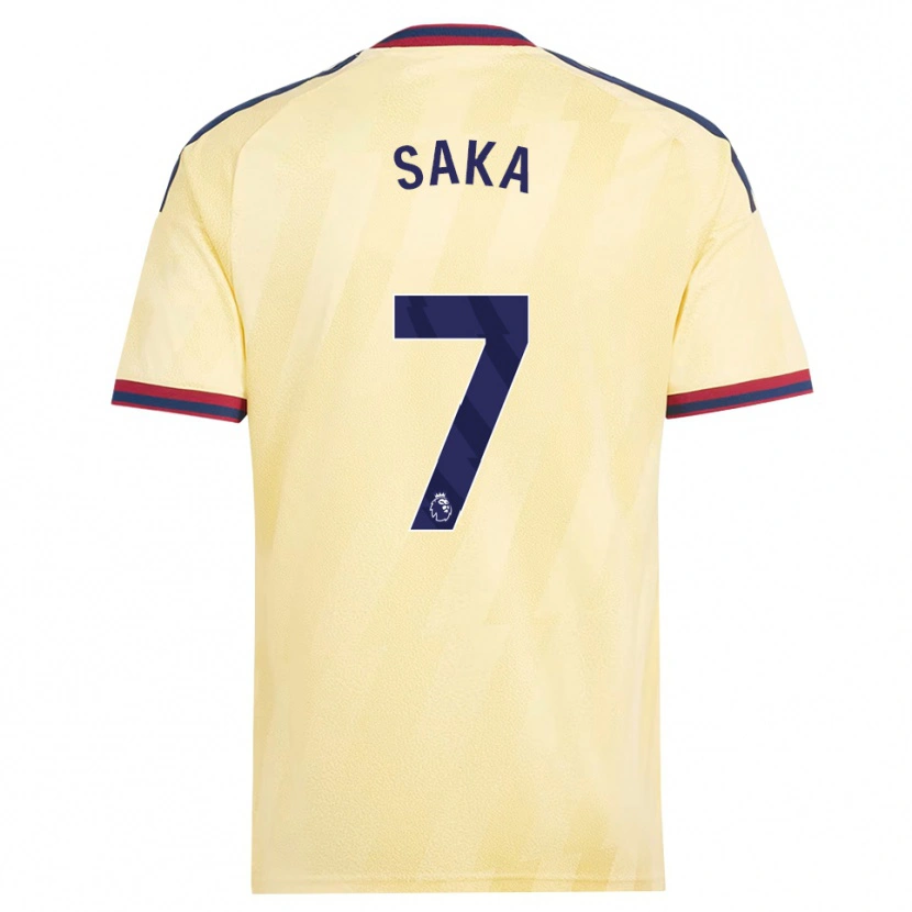 Danxen Femme Maillot Bukayo Saka #7 Jaune Clair Midnightblue Troisieme 2026/27 T-Shirt