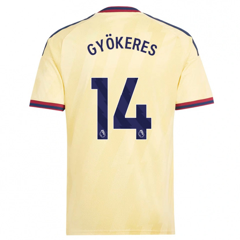 Danxen Femme Maillot Viktor Gyökeres #14 Jaune Clair Midnightblue Troisieme 2026/27 T-Shirt