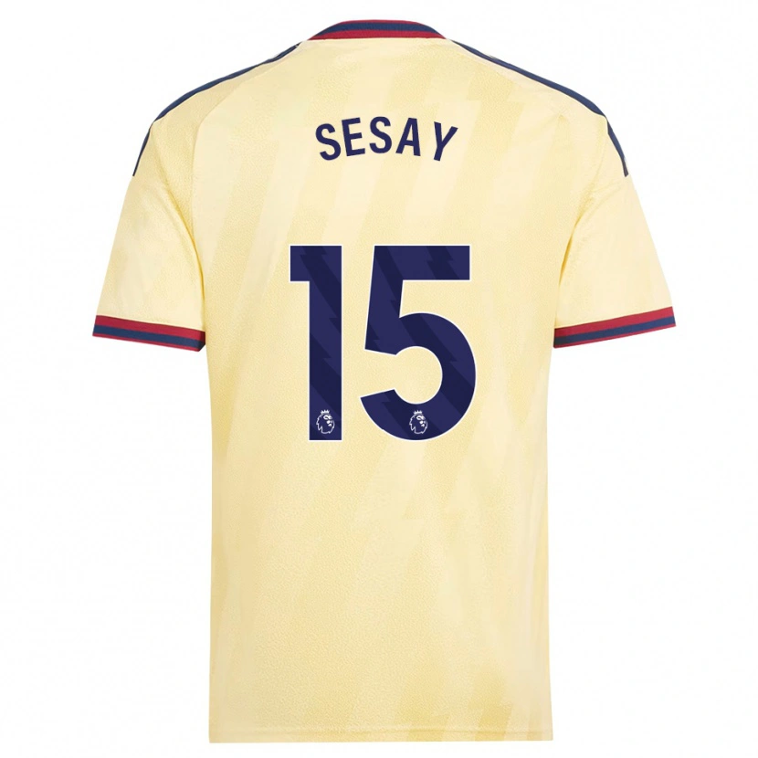 Danxen Femme Maillot Joshua Sesay #15 Jaune Clair Midnightblue Troisieme 2026/27 T-Shirt