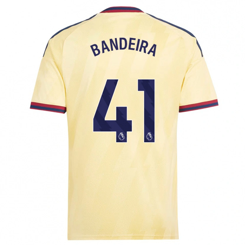 Danxen Femme Maillot Mauro Bandeira #41 Jaune Clair Midnightblue Troisieme 2026/27 T-Shirt