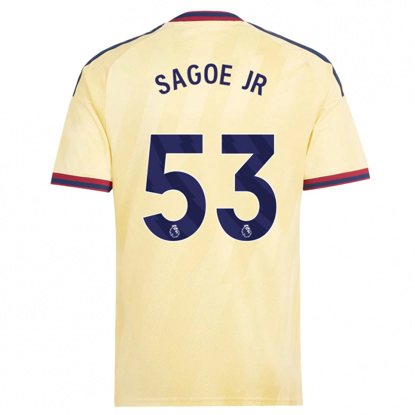 Danxen Femme Maillot Charles Sagoe Jr #53 Jaune Clair Midnightblue Troisieme 2026/27 T-Shirt