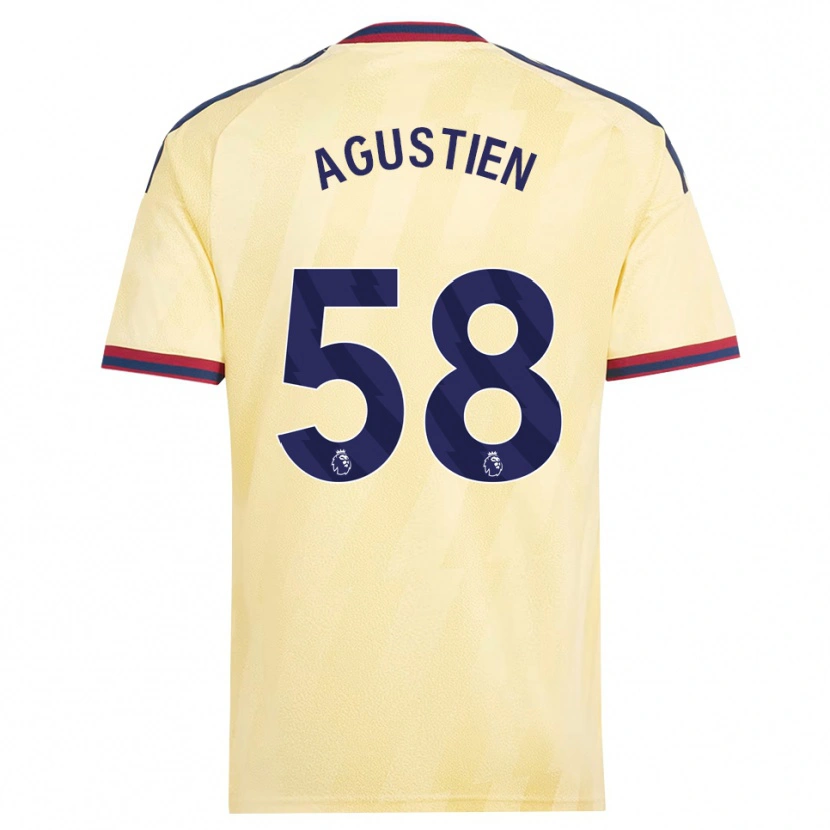 Danxen Femme Maillot Demiane Agustien #58 Jaune Clair Midnightblue Troisieme 2026/27 T-Shirt