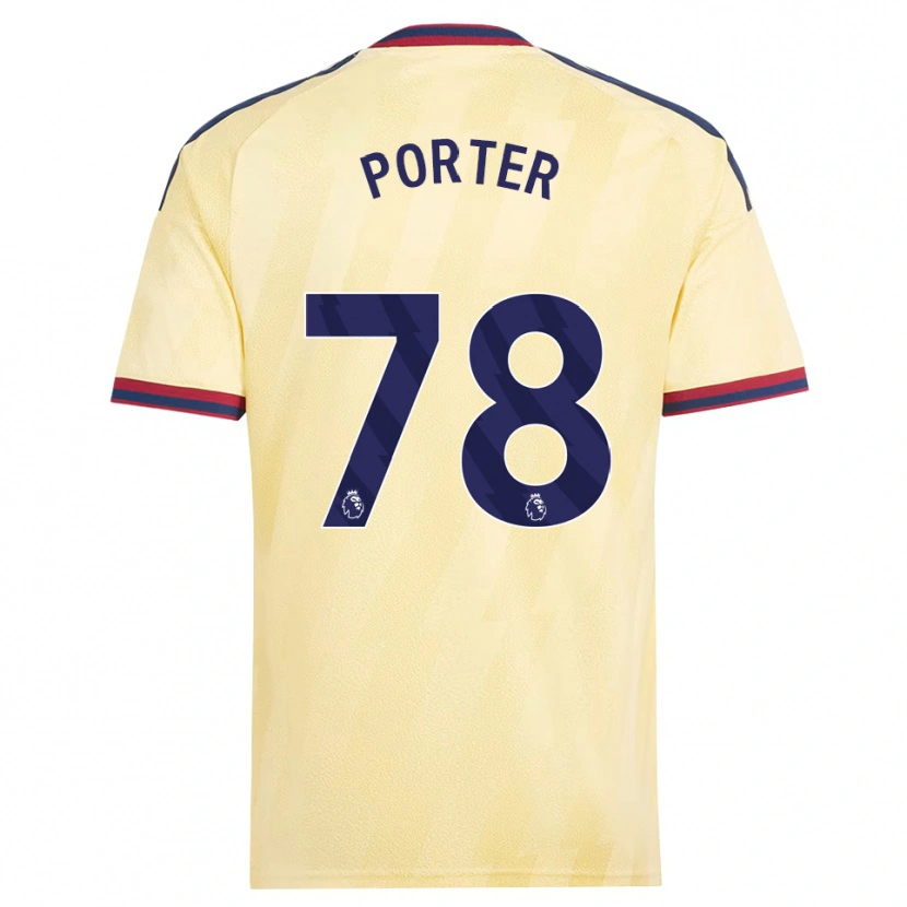Danxen Femme Maillot Jack Porter #78 Jaune Clair Midnightblue Troisieme 2026/27 T-Shirt
