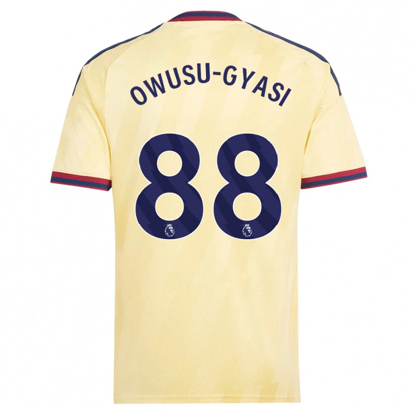 Danxen Femme Maillot Abraham Owusu-Gyasi #88 Jaune Clair Midnightblue Troisieme 2026/27 T-Shirt