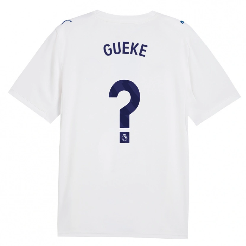 Danxen Femme Maillot William Gueke #0 Marine Blanc Troisieme 2026/27 T-Shirt