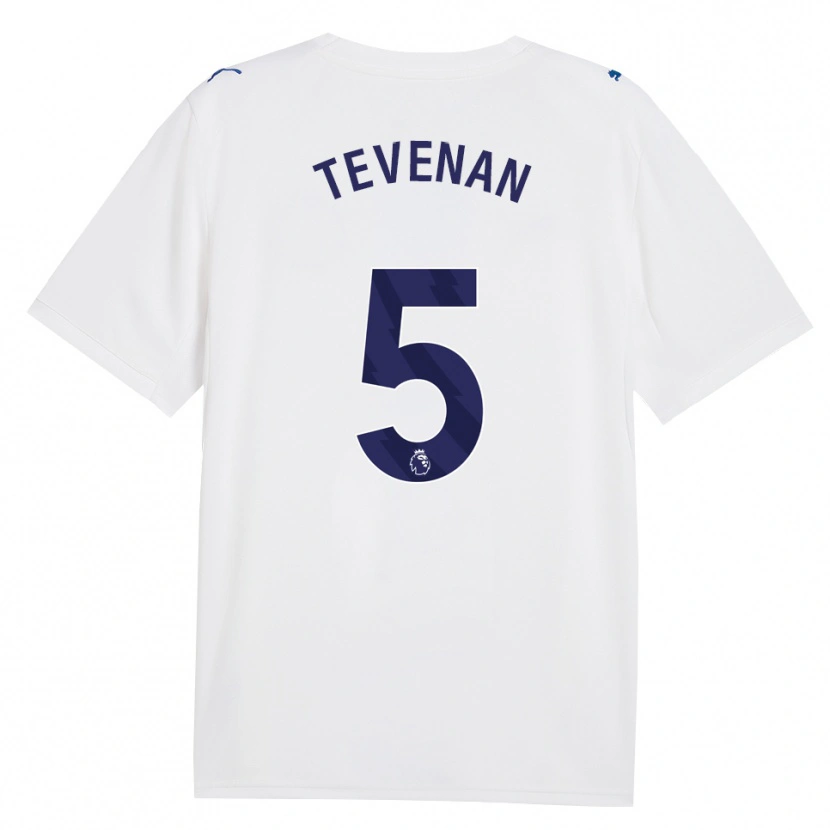 Danxen Femme Maillot Oliver Tevenan #5 Marine Blanc Troisieme 2026/27 T-Shirt