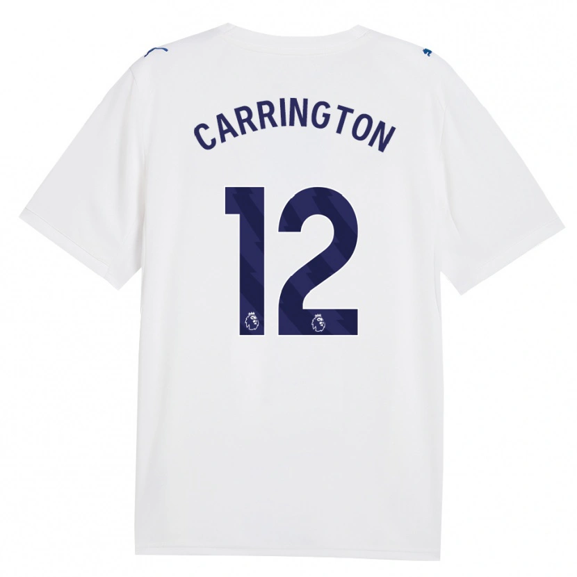 Danxen Femme Maillot Theo Carrington #12 Marine Blanc Troisieme 2026/27 T-Shirt