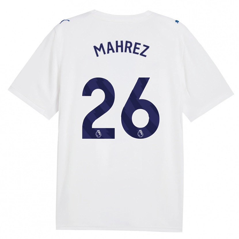 Danxen Femme Maillot Riyad Mahrez #26 Marine Blanc Troisieme 2026/27 T-Shirt
