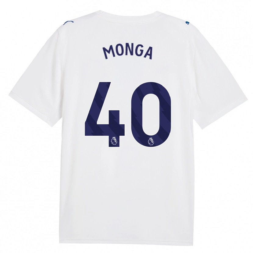 Danxen Femme Maillot Jeremy Monga #40 Marine Blanc Troisieme 2026/27 T-Shirt