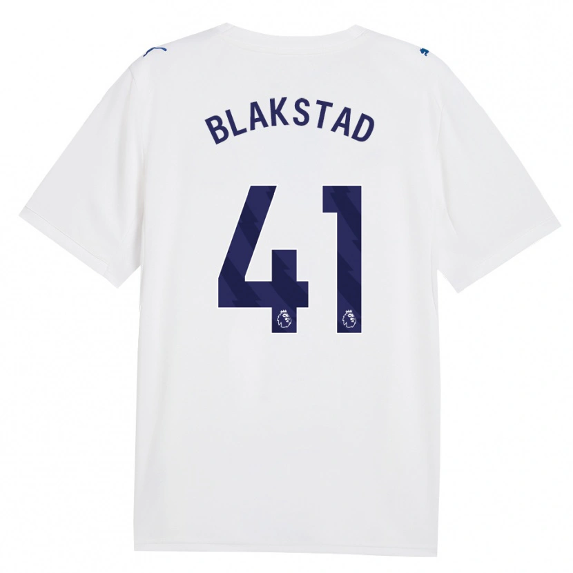 Danxen Femme Maillot Julie Blakstad #41 Marine Blanc Troisieme 2026/27 T-Shirt