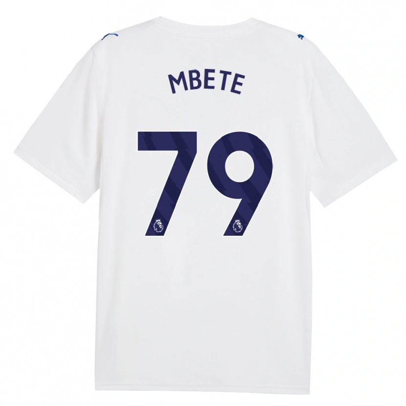Danxen Femme Maillot Luke Mbete #79 Marine Blanc Troisieme 2026/27 T-Shirt