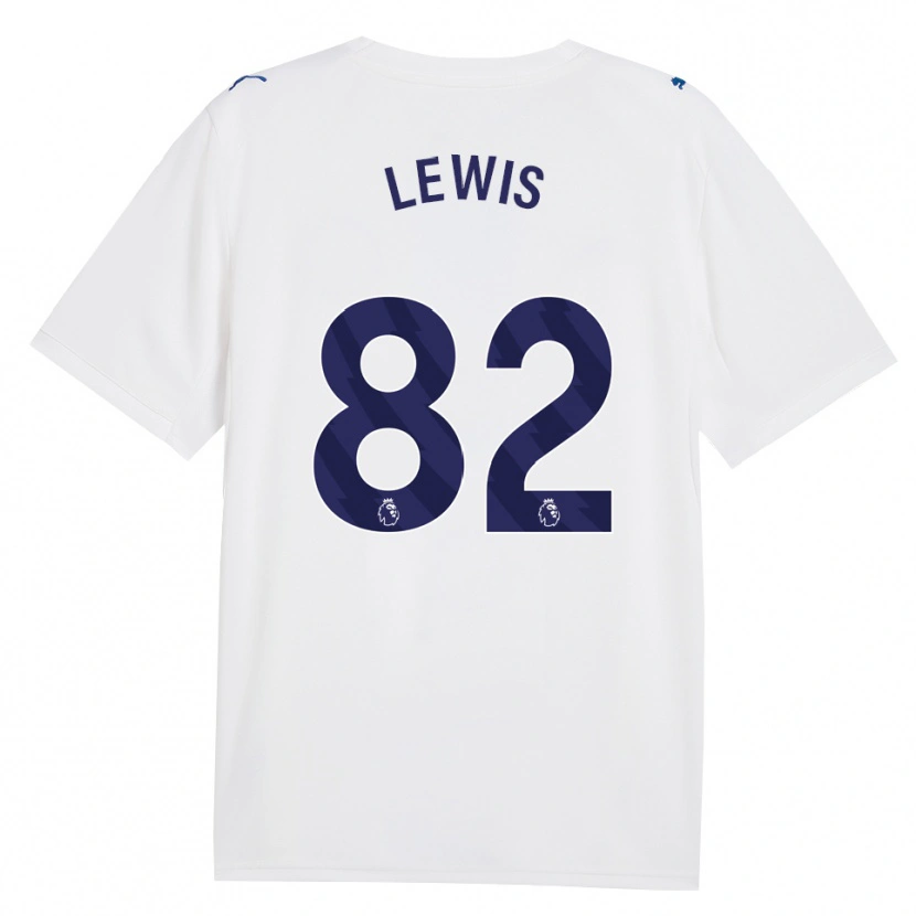 Danxen Femme Maillot Rico Lewis #82 Marine Blanc Troisieme 2026/27 T-Shirt