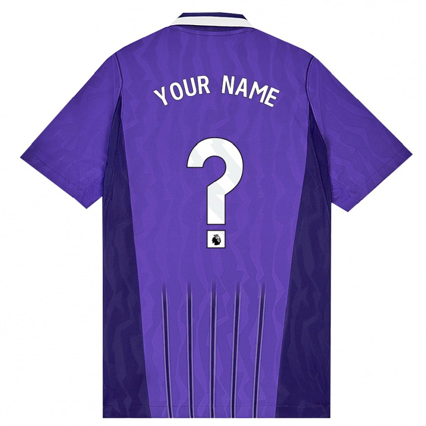 Danxen Femme Maillot Votre Nom #0 Violet Blanc Troisieme 2026/27 T-Shirt