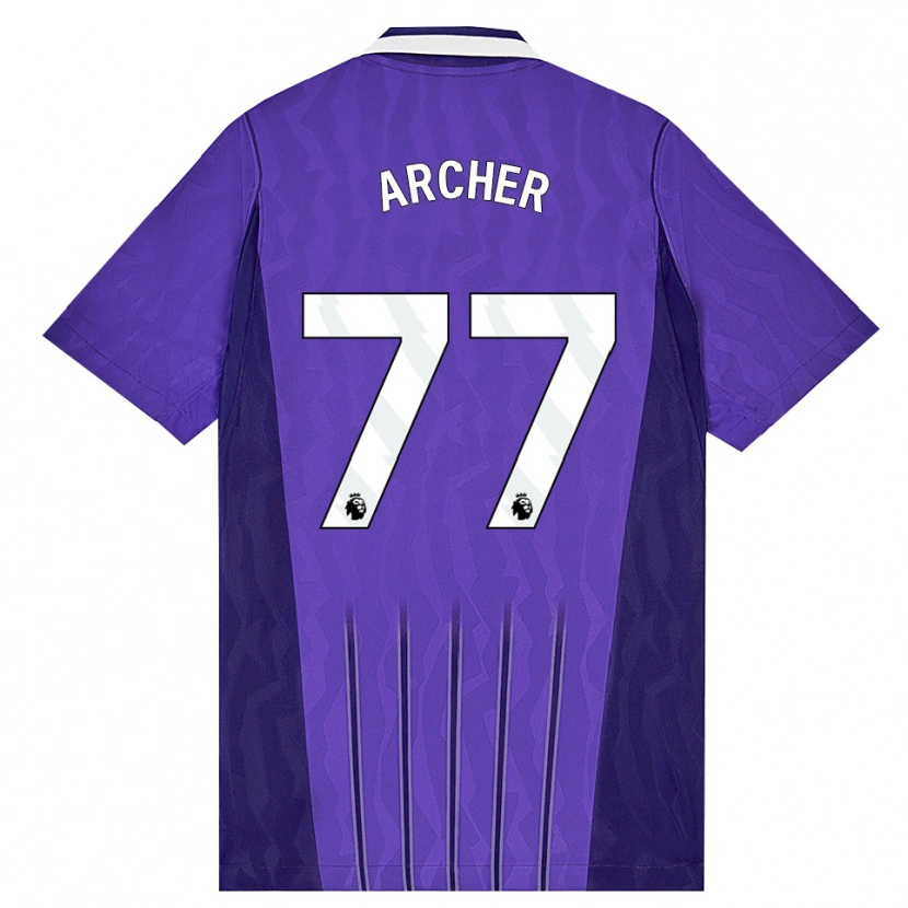 Danxen Femme Maillot Samual Archer #77 Violet Blanc Troisieme 2026/27 T-Shirt