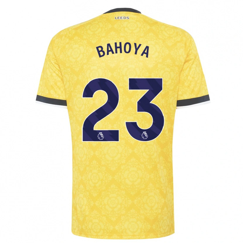 Danxen Femme Maillot Jean-Mattéo Bahoya #23 Jaune Blanc Noir Tenues Extérieur 2026/27 T-Shirt