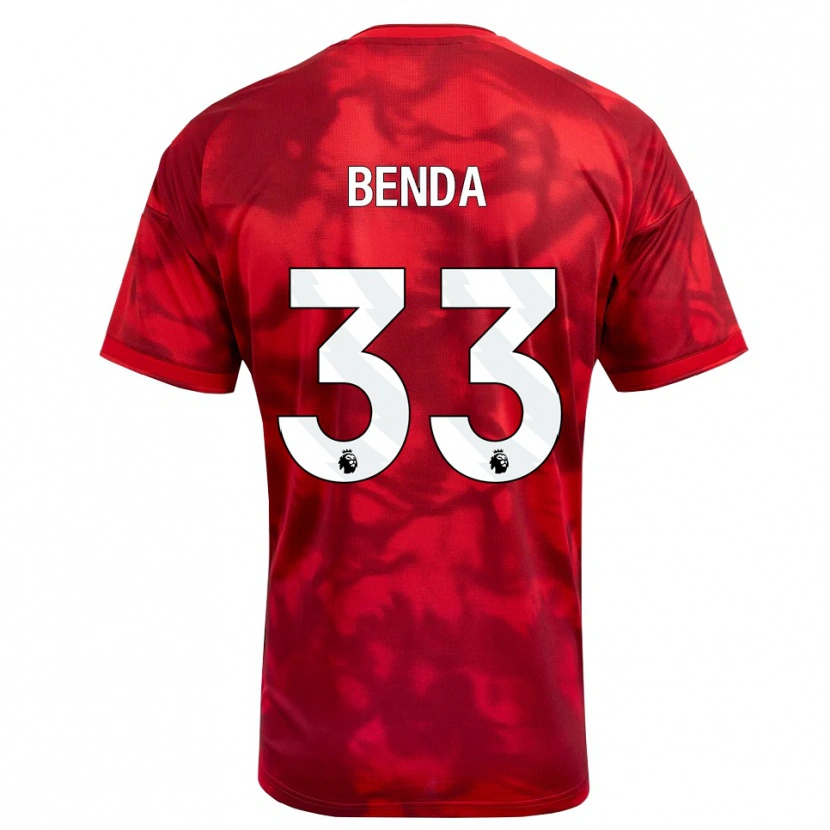 Danxen Femme Maillot Steven Benda #33 Cramoisi Blanc Tenues Domicile 2026/27 T-Shirt