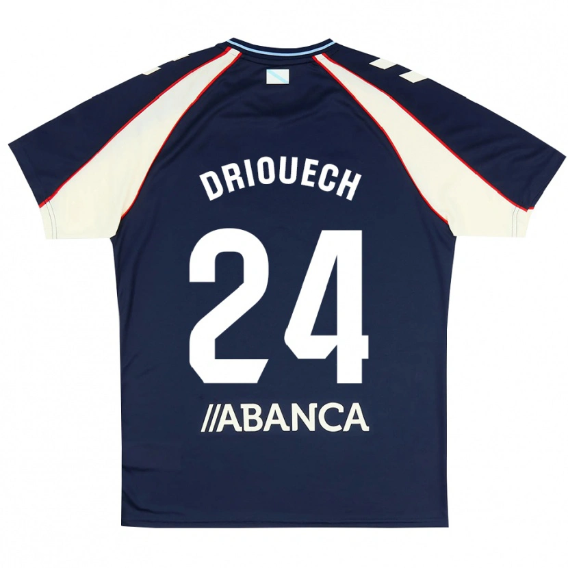 Danxen Enfant Maillot Couhaib Driouech #24 Bleu Royal Rouge Blanc Tenues Extérieur 2026/27 T-Shirt