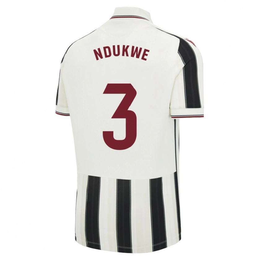 Danxen Enfant Maillot Ifeanyi Ndukwe #3 Noir Blanc Rouge Tenues Extérieur 2026/27 T-Shirt