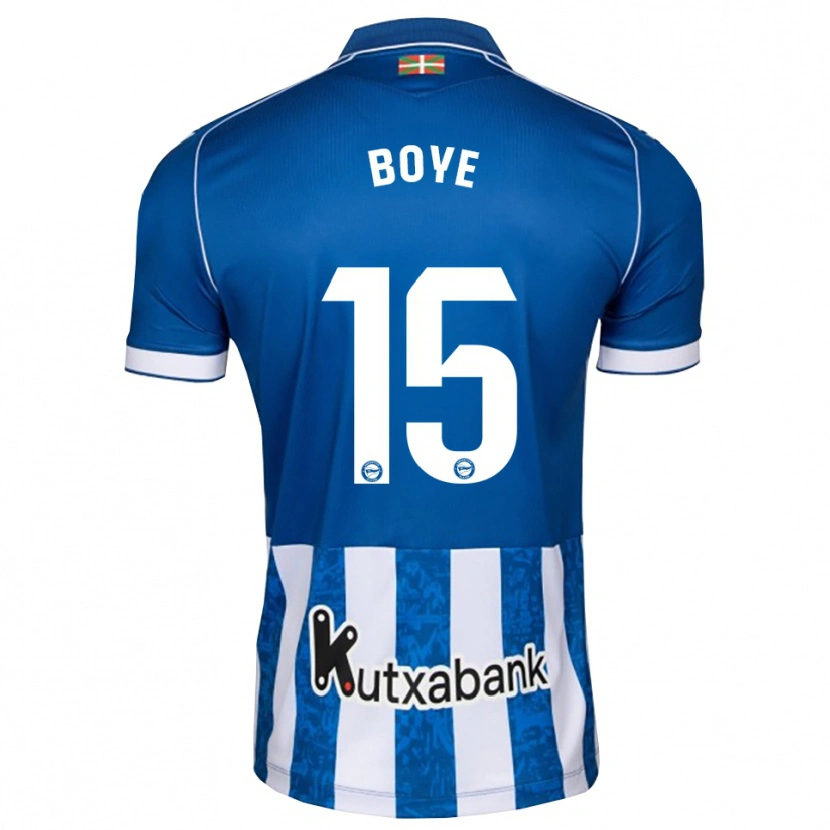 Danxen Enfant Maillot Lucas Boyé #15 Bleu Blanc Noir Tenues Domicile 2026/27 T-Shirt