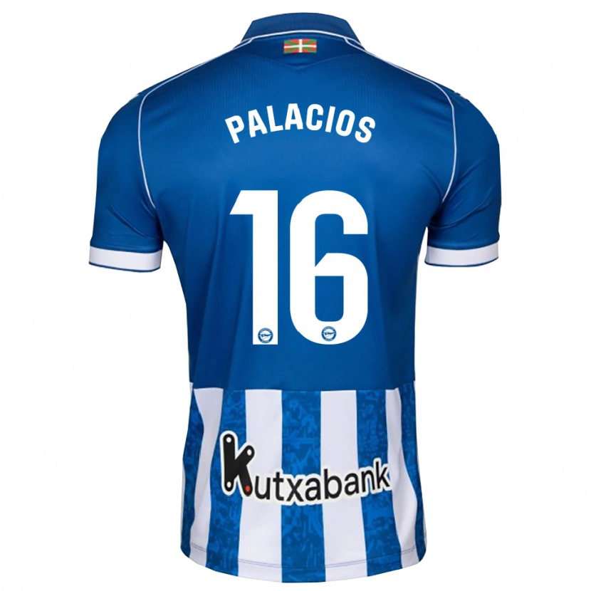 Danxen Enfant Maillot Aser Palacios #16 Bleu Blanc Noir Tenues Domicile 2026/27 T-Shirt