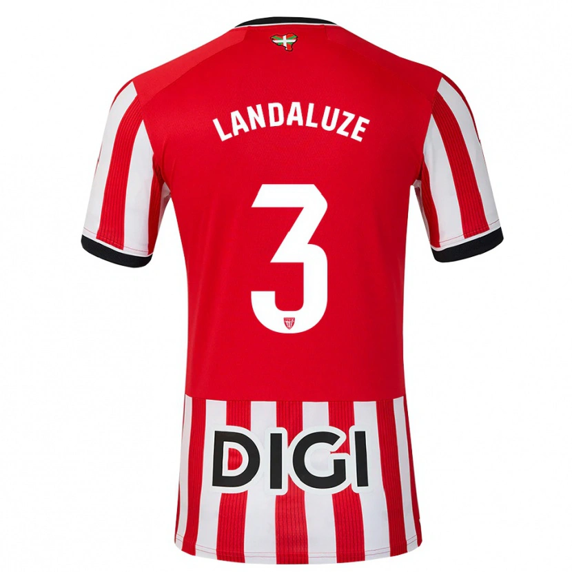 Danxen Enfant Maillot Naia Landaluze Marquínez #3 Rouge Noir Blanc Tenues Domicile 2026/27 T-Shirt