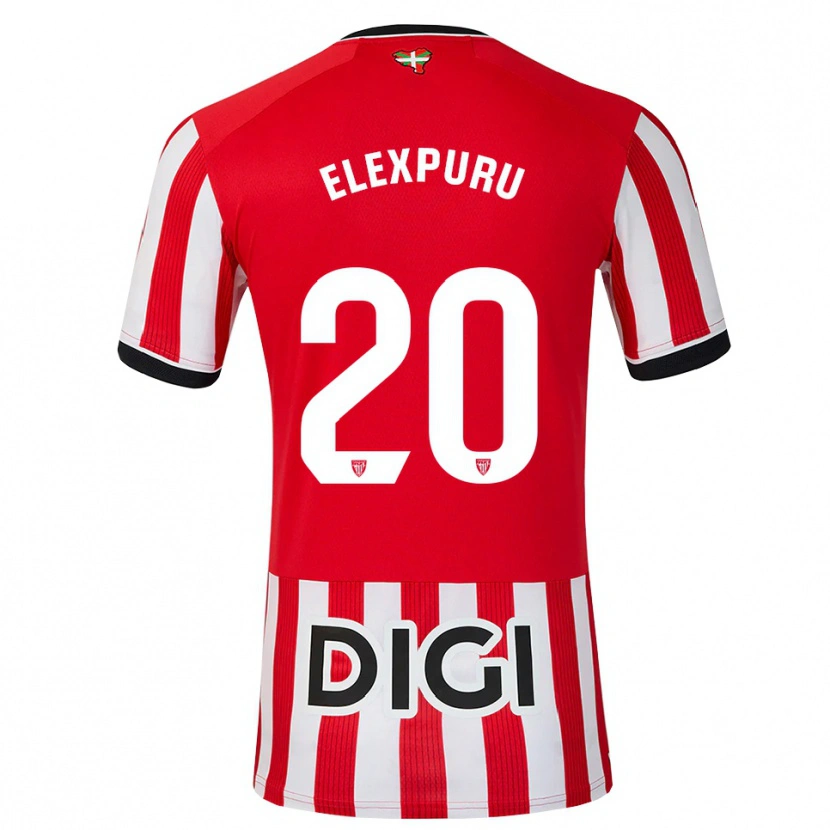 Danxen Enfant Maillot Ane Elexpuru Añorga #20 Rouge Noir Blanc Tenues Domicile 2026/27 T-Shirt