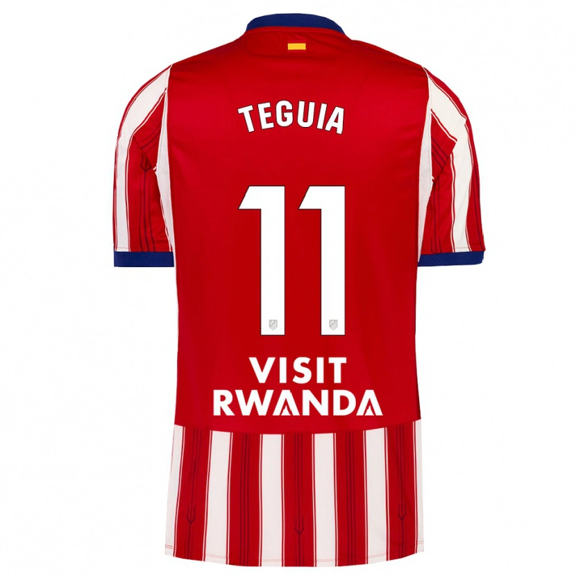 Danxen Enfant Maillot Cedric Teguia #11 Bleu Royal Rouge Blanc Tenues Domicile 2026/27 T-Shirt